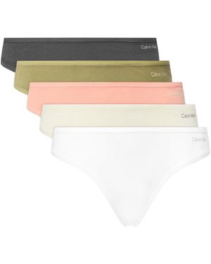 Calvin Klein 2Er-Set Klassische Damenslips 000Qd5251E - Weiß