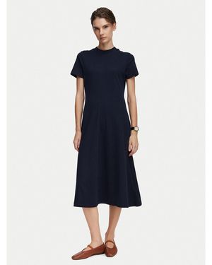 Tommy Hilfiger Kleid Für Den Alltag Ww0Ww50825 Regular Fit - Blau