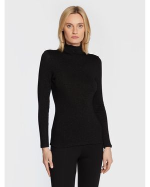 Nissa Rollkragenpullover Top13587 Regular Fit - Schwarz