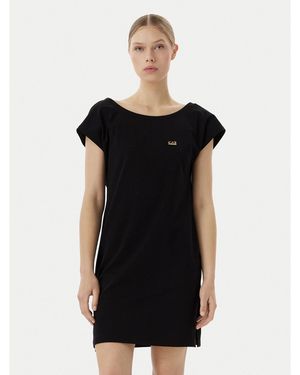 EA7 Sommerkleid 7W001478 Af10373 Uc001 Relaxed Fit - Schwarz