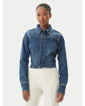Guess Jeansjacke W6Rn84 D7251 Classic Fit - Blau