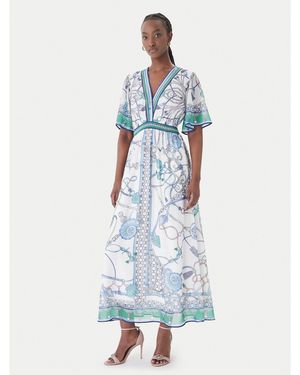 Hale Bob Sommerkleid With Silk Neve 61Sg674A Regular Fit - Blau