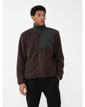4F Fleecejacke Aw23Tflem116 Regular Fit - Schwarz