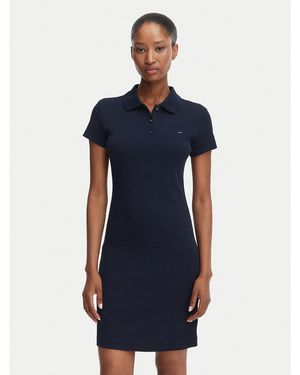 Tommy Hilfiger Kleid Für Den Alltag Bodycon Dw0Dw22852 Slim Fit - Blau