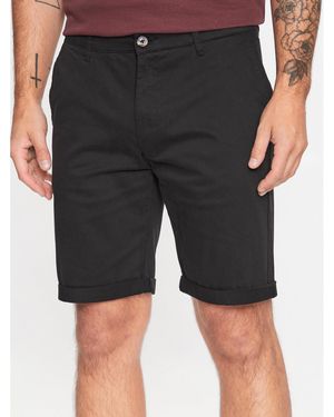 Solid Stoffshorts 21200395 Regular Fit - Schwarz