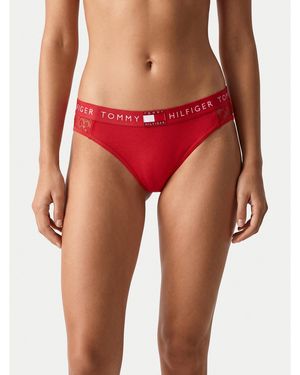 Tommy Hilfiger Klassischer Damenslip Uw0Uw06681 - Rot