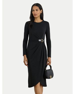 Ralph Lauren Kleid Für Den Alltag 200980222001 Slim Fit - Schwarz