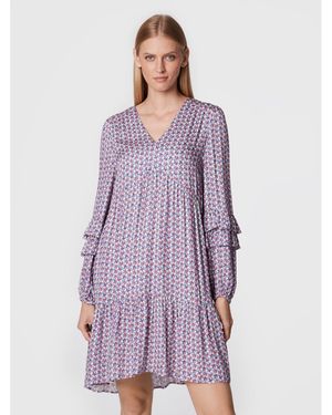 MARC AUREL Kleid Für Den Alltag 6825 1010 93127 Relaxed Fit - Lila