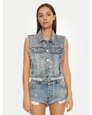 One Teaspoon Weste 26832 Regular Fit - Blau