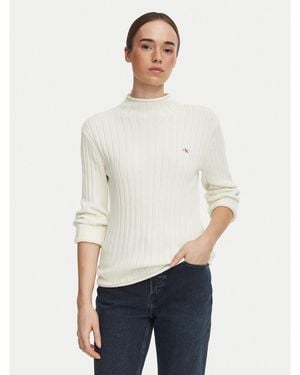 Calvin Klein Pullover Lv047H304G Regular Fit - Weiß