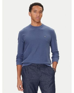 Benetton Pullover 1V4Ku10Af Regular Fit - Blau