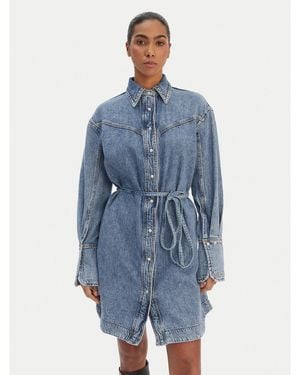 BOSS Jeanskleid 50557046 Regular Fit - Blau