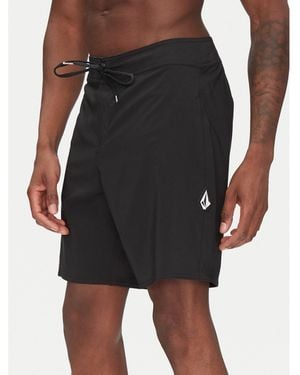 Volcom Badeshorts Lido Solid A0812416 Regular Fit - Schwarz