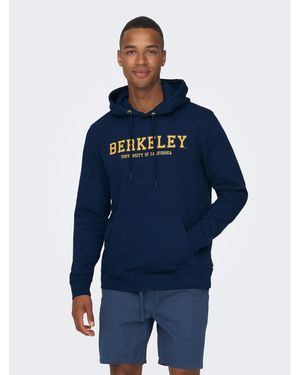 Only & Sons Sweatshirt 22026331 Regular Fit - Blau