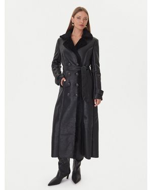 Bardot Kunstleder-Mantel 59622Jb1 Regular Fit - Schwarz