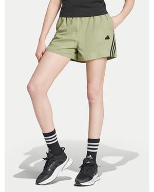 adidas Sportshorts Future Icons 3-Stripes Iw7707 Loose Fit - Grün