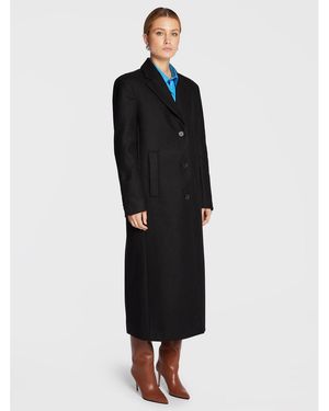 Remain Wollmantel Boyle Coat Rm1487 Boxy Fit - Schwarz