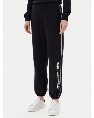 Karl Lagerfeld Jogginghose A2W10149 Regular Fit - Schwarz