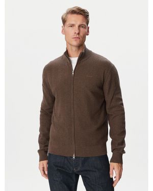 GANT Strickjacke 8050334 Regular Fit - Braun