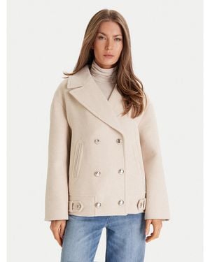 Morgan Wollmantel 252-Gmoon Regular Fit - Natur
