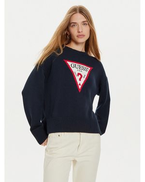Guess Pullover W4Br12 Z3Hm1 Regular Fit - Blau