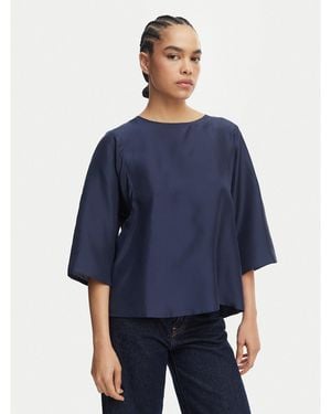 Weekend by Maxmara Bluse Fastoso 2615941032 Relaxed Fit - Blau