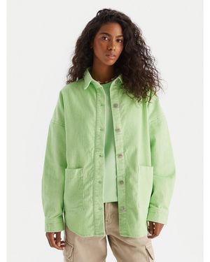 Roxy Hemd Kick Back Washed Cord Erjwt03697 Regular Fit - Grün