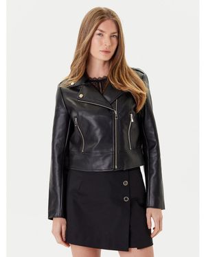 Morgan Jacke Aus Kunstleder 242-Gzoom Regular Fit - Schwarz