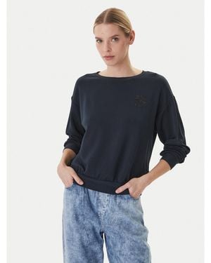 Roxy Sweatshirt Surfing By Moonlight Erjft05067 Regular Fit - Blau