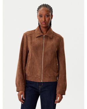 Morgan Jacke Aus Kunstleder 252-Gpokel Regular Fit - Blau