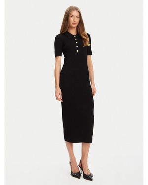 MICHAEL Michael Kors Strickkleid Mt5832333D Slim Fit - Schwarz