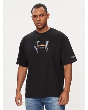 Redefined Rebel T-Shirt Pedro 221166 Regular Fit - Schwarz