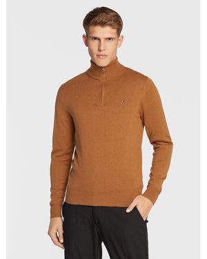 Tommy Hilfiger Pullover Pima Mw0Mw28049 Regular Fit - Braun