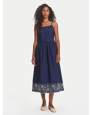 Benetton Sommerkleid 4Kusdv0B7 Regular Fit - Blau