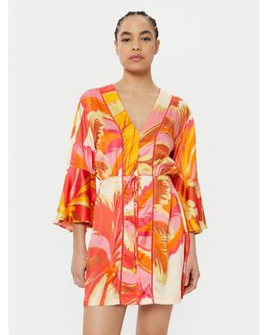 Maaji Sommerkleid Jungle Palm Pt2472Cpo007 Regular Fit - Orange