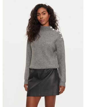 Morgan Rollkragenpullover 232-Mstori Regular Fit - Grau