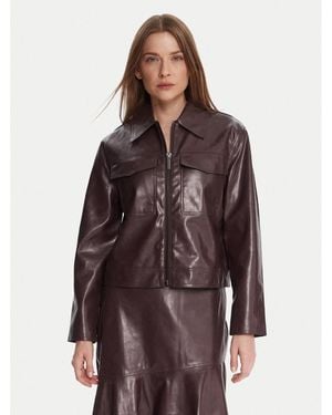French Connection Jacke Aus Kunstleder Price 75Zal 60 Regular Fit - Braun
