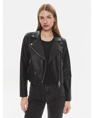 MARC AUREL Jacke Aus Kunstleder 3810 2021 93263 Slim Fit - Schwarz