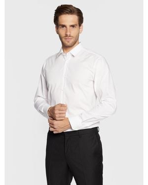 HUGO Hemd Elisha02 50479396 Weiß Extra Slim Fit