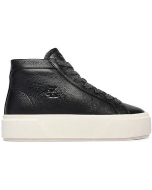 Calvin Klein Sneakers Flatform Mid Laceup Lth Wl Hw0Hw03230 - Schwarz