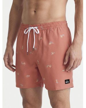 Quiksilver Badeshorts Stretch Printed Volley 16 Eqyjv04217 Regular Fit - Rot