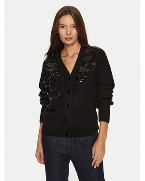 DKNY Strickjacke P4Mxaq60 Regular Fit - Schwarz