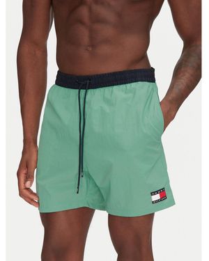 Tommy Hilfiger Badeshorts Um0Um03455 Slim Fit - Grün