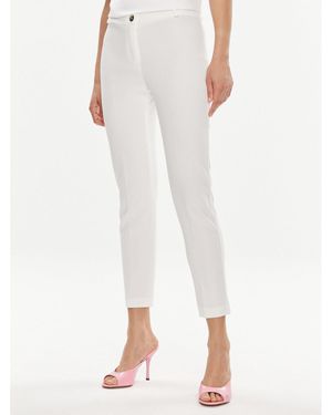 Rinascimento Stoffhose Cfc0118248003 Weiß Regular Fit