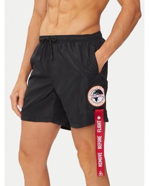 Aeronautica Militare Badeshorts 241Bw219Ct2967 Regular Fit - Schwarz