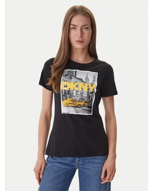 DKNY T-Shirt Dj6T1749 Regular Fit - Schwarz