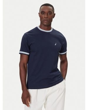 Nautica T-Shirt N1S03440 Regular Fit - Blau