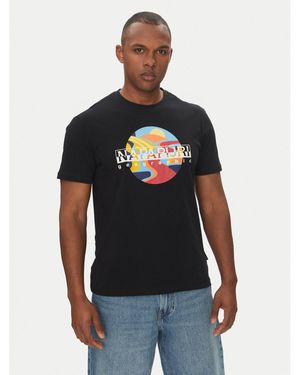 Napapijri T-Shirt S-Valdor Np0A4Ie6 Regular Fit - Blau