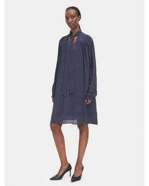 BOSS Kleid Für Den Alltag C_Drystina 50571391 Relaxed Fit - Blau