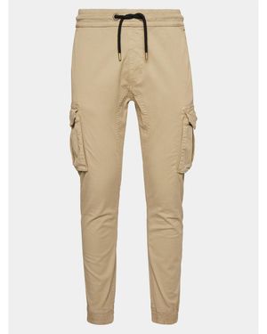 Alpha Industries Joggers Twill 116202 Slim Taper Fit - Natur